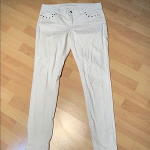 Michael Kors White jeans with studded pockets